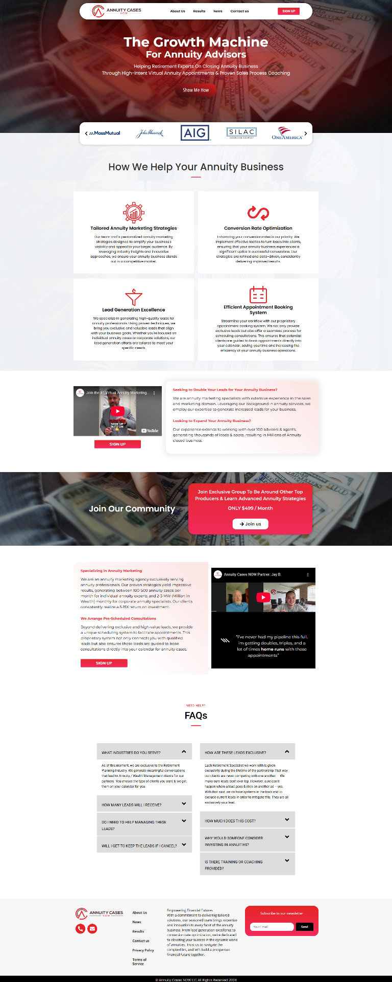 Annuity Cases Now website preview