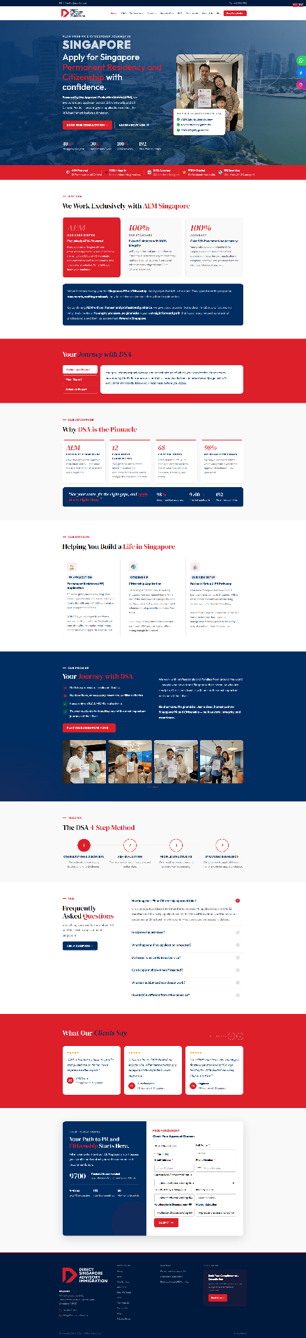 Direct Singapore Advisory website preview